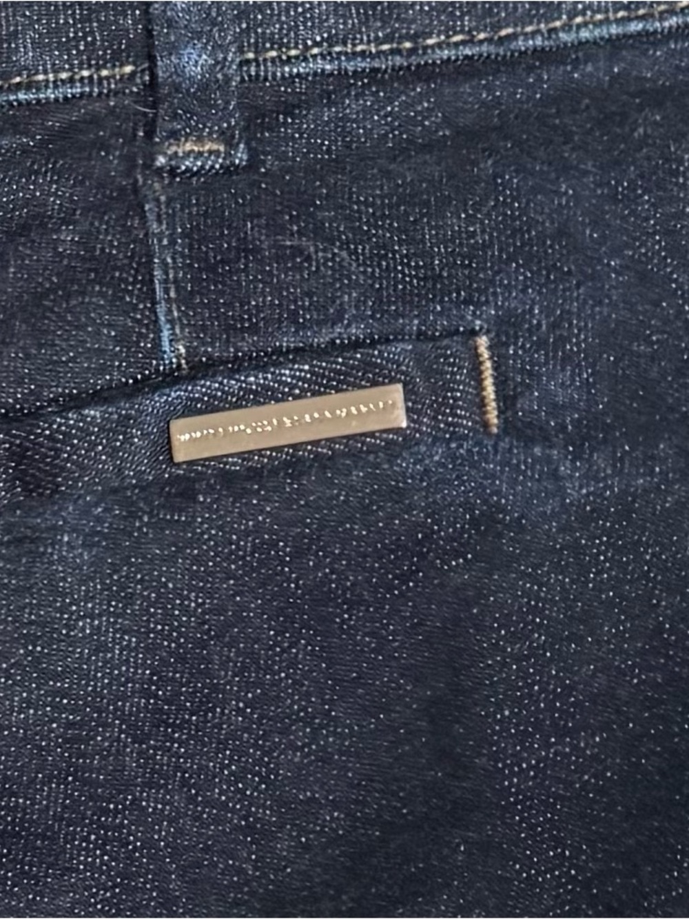 White House Black Market Wide-Leg Jeans in Dark Indigo - Picture 11 of 12